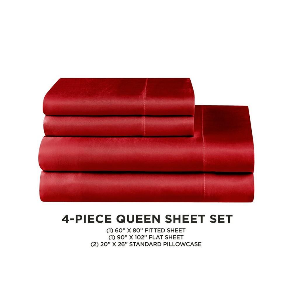 商品Juicy Couture|100% Polyester Satin 4 Piece Sheet Set,价格¥570,第5张图片详细描述