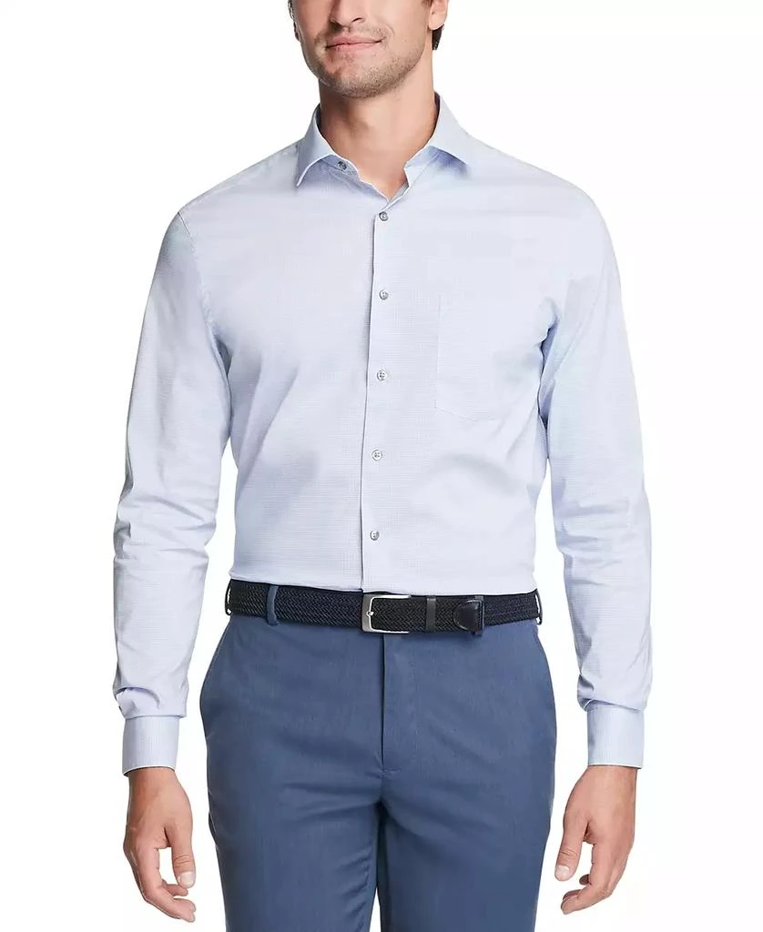 商品Van Heusen|Men's Big & Tall Classic/Regular-Fit Stain Shield Performance Stretch Check Dress Shirt,价格¥184,第1张图片