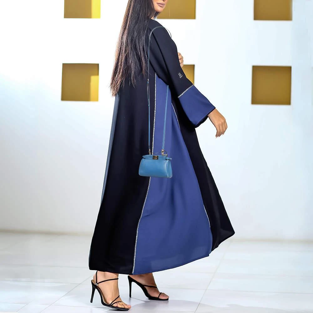 商品[二手商品] Fendi|Fendi Powdered Blue Leather Micro Peekaboo Bag,价格¥5096,第2张图片详细描述