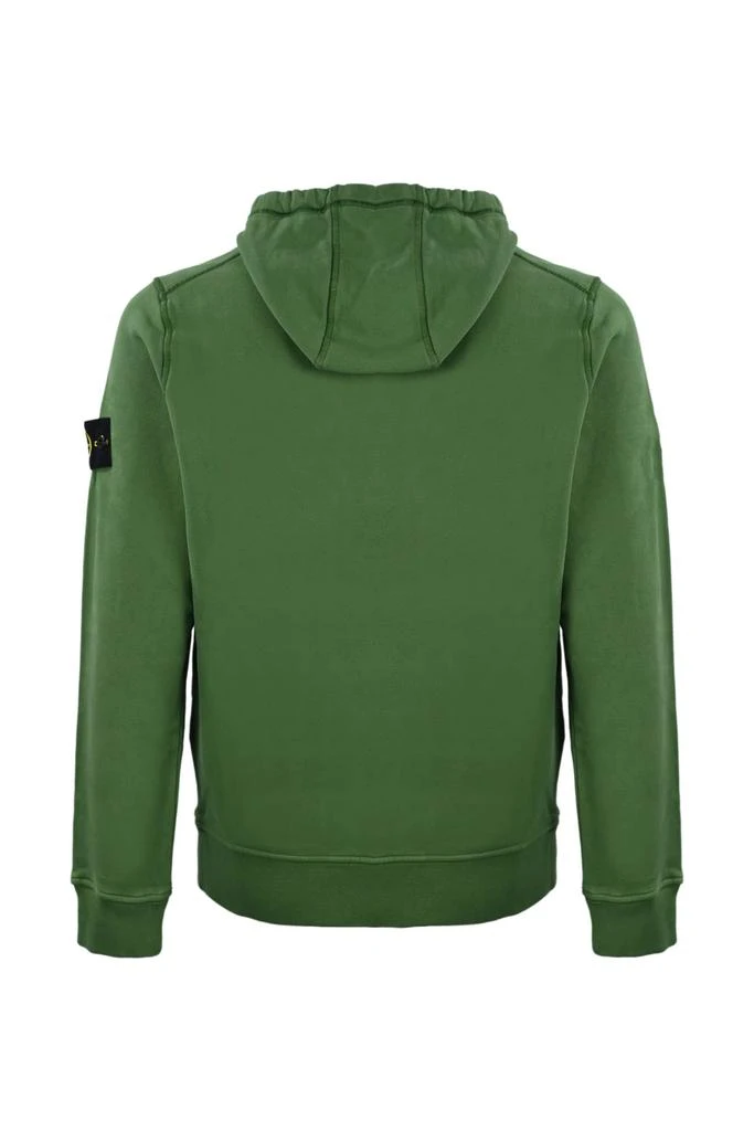 商品Stone Island|Stone Island Hooded Sweatshirt In Brushed Cotton,价格¥2253,第2张图片详细描述