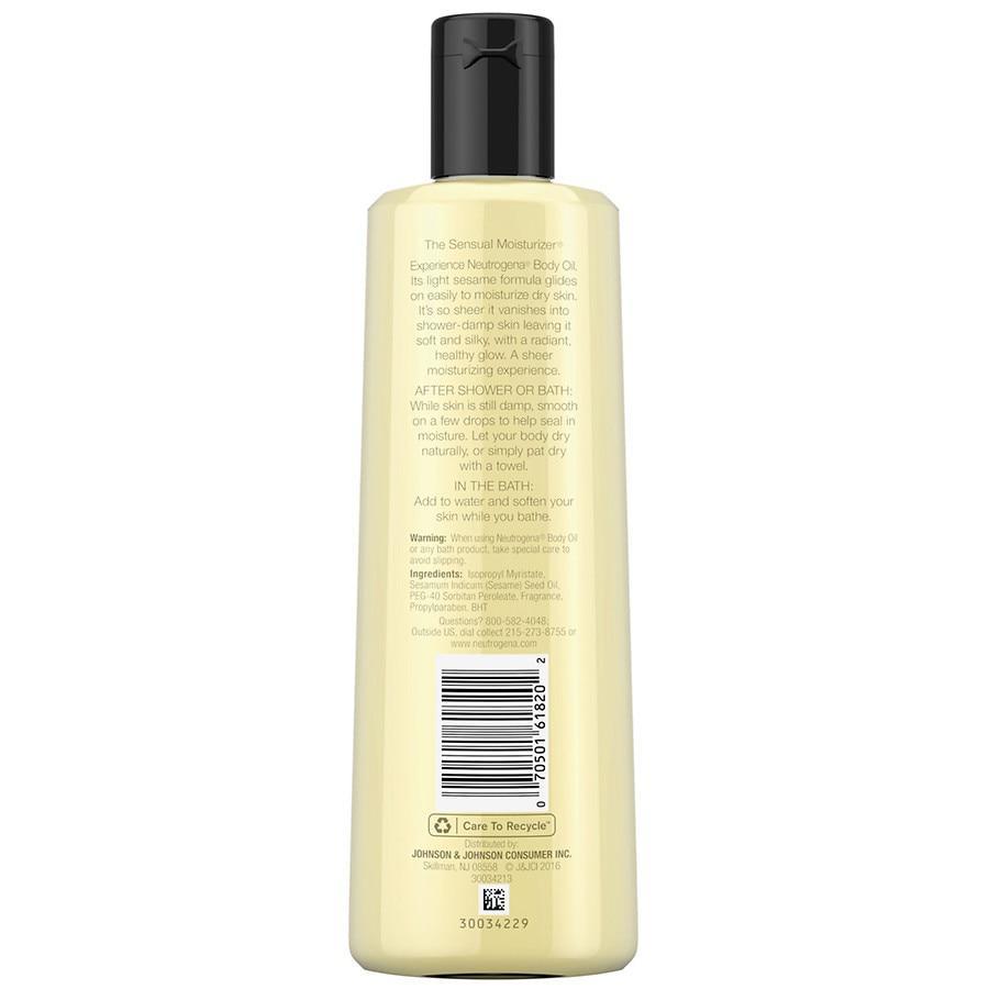 商品Neutrogena|Moisturizing Body Oil, Light Sesame Formula Light Sesame Formula,价格¥72,第5张图片详细描述