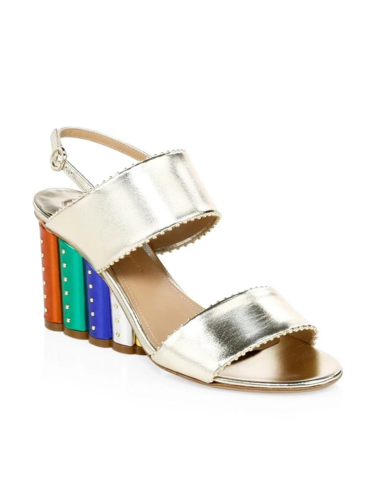 商品Salvatore Ferragamo|Gavi Studded Wedge Sandals,价格¥2532,第2张图片详细描述