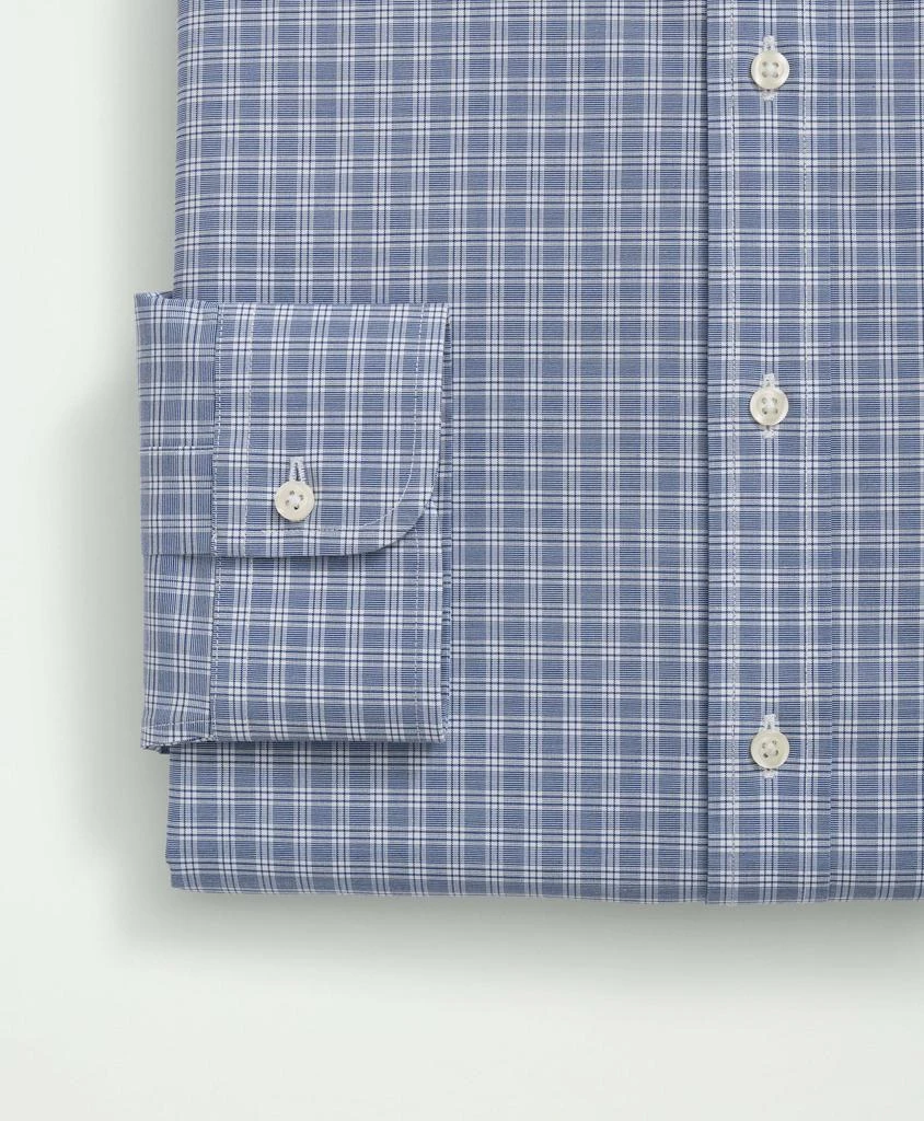 商品Brooks Brothers|Stretch Supima® Cotton Non-Iron Poplin Ainsley Collar, Checked Dress Shirt,价格¥497,第4张图片详细描述