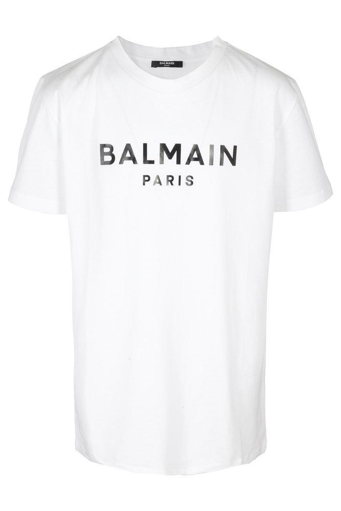商品Balmain|Balmain Kids Logo Printed Crewneck T-Shirt,价格¥508-¥905,第1张图片