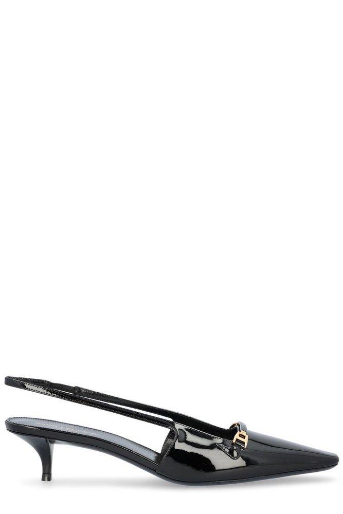 商品Yves Saint Laurent|Saint Laurent Square Toe Slingback Pumps,价格¥3839-¥4863,第1张图片