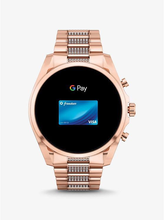 商品Michael Kors|Gen 6 Bradshaw Pavé Rose Gold-Tone Smartwatch,价格¥2970,第7张图片详细描述