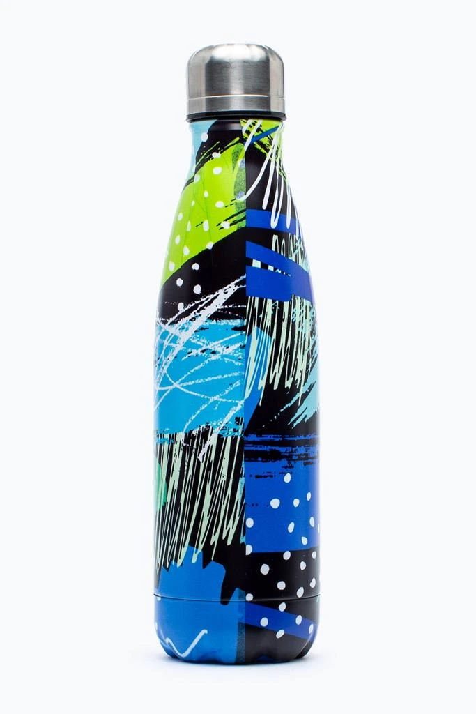 商品HYPE ACCESSORIES|HYPE BLUE & GREEN GEO SCRIBBLE METAL WATER BOTTLE,价格¥140,第2张图片详细描述