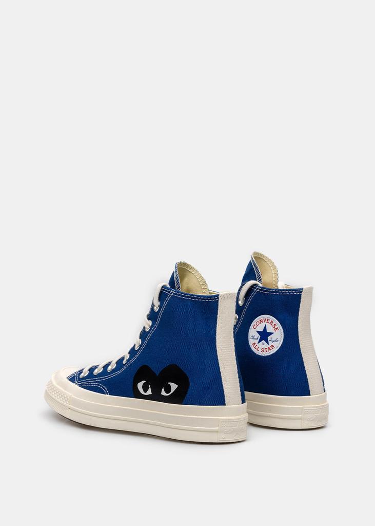 商品Comme des Garcons|Comme des Garçons Play Blue Converse Black Heart Chuck 70 Sneakers,价格¥1170-¥1200,第6张图片详细描述