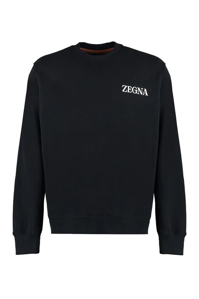 商品Zegna|Zegna Cotton Crew-Neck Sweatshirt,价格¥2851,第1张图片