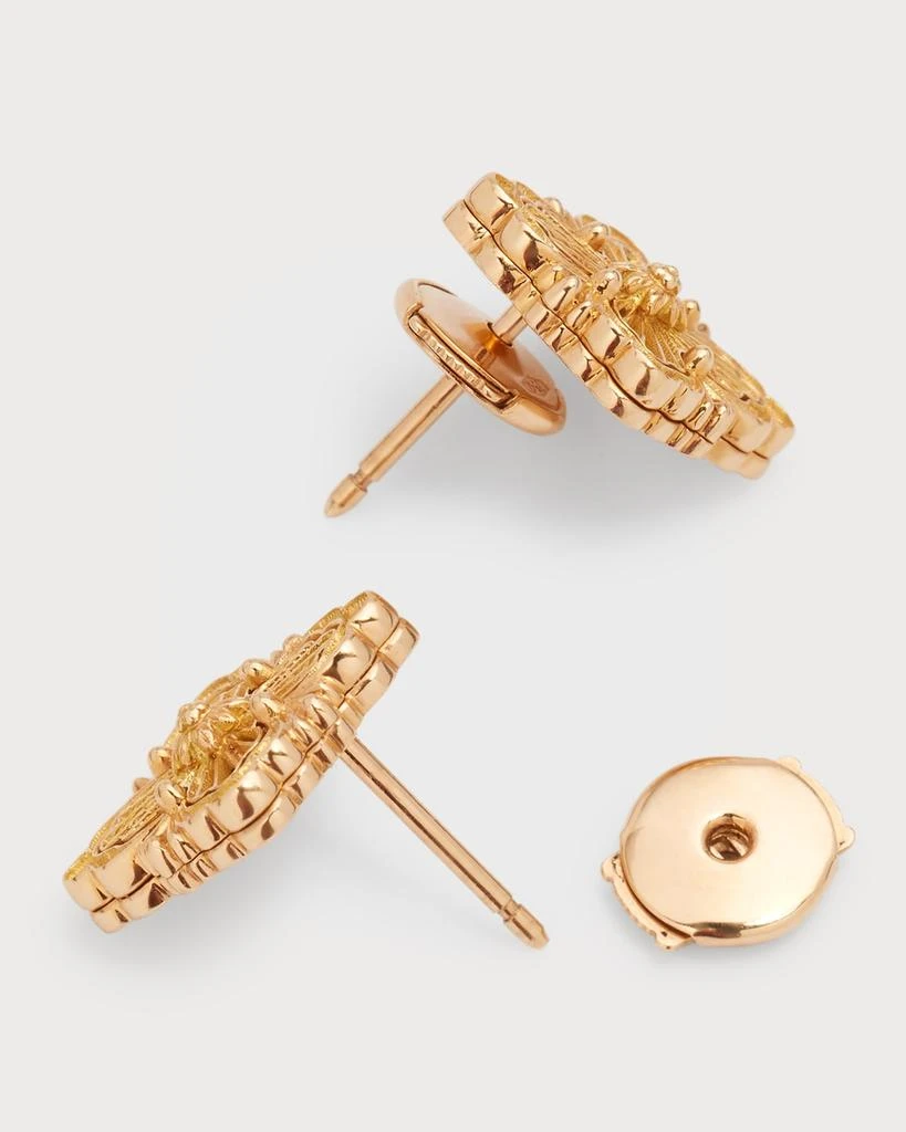 商品Buccellati|18K Yellow Gold Opera Tulle Onyx Button Earrings,价格¥30177,第4张图片详细描述