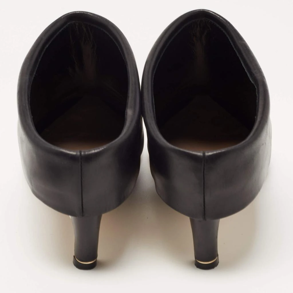 商品[二手商品] Nicholas Kirkwood|Nicholas Kirkwood Black Leather Pointed Toe Mules Size 37,价格¥2498,第5张图片详细描述