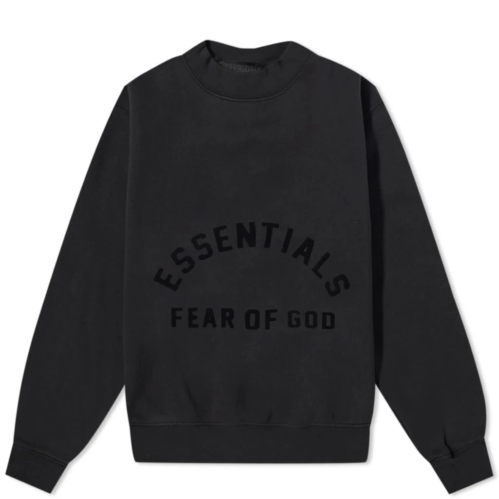 商品Essentials|Fear of God ESSENTIALS Kids Core 23 Sweat - Black,价格¥439,第1张图片