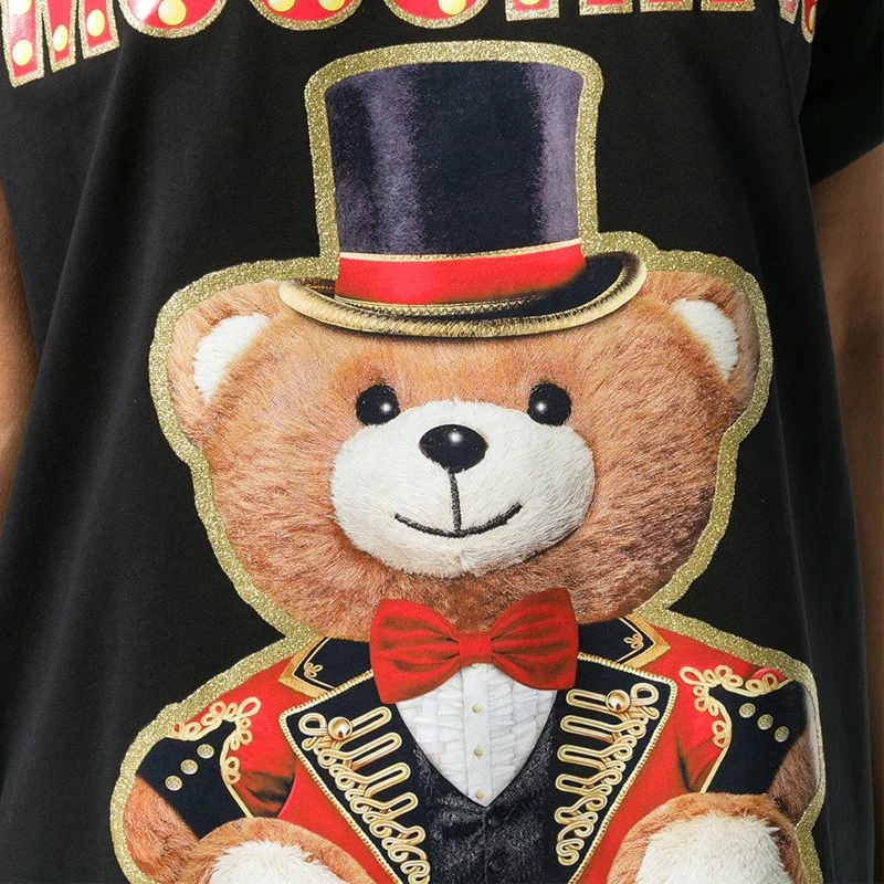 MOSCHINO 黑色女士T恤 EV0702-0540-3555 商品