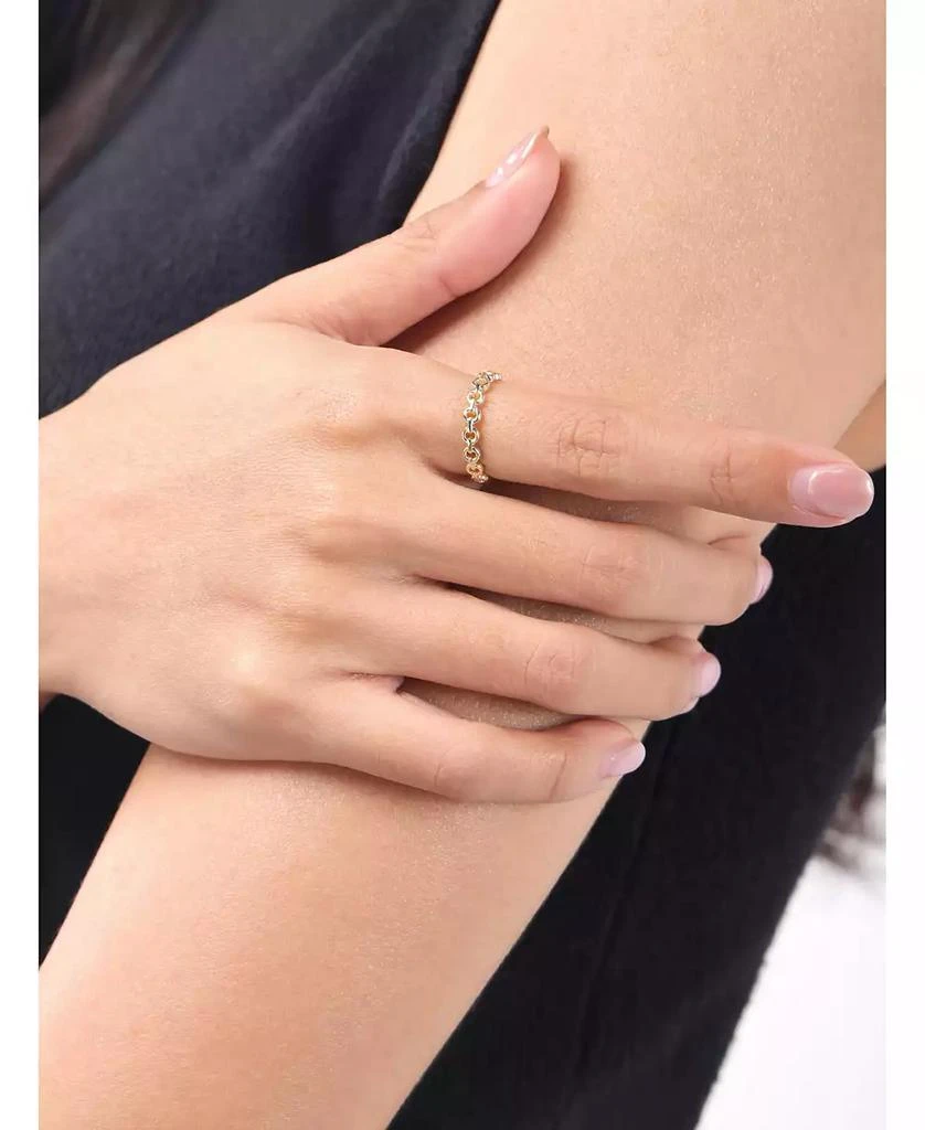 商品DEVATA|14K Gold Cable Link Ring, Size,价格¥1355,第4张图片详细描述