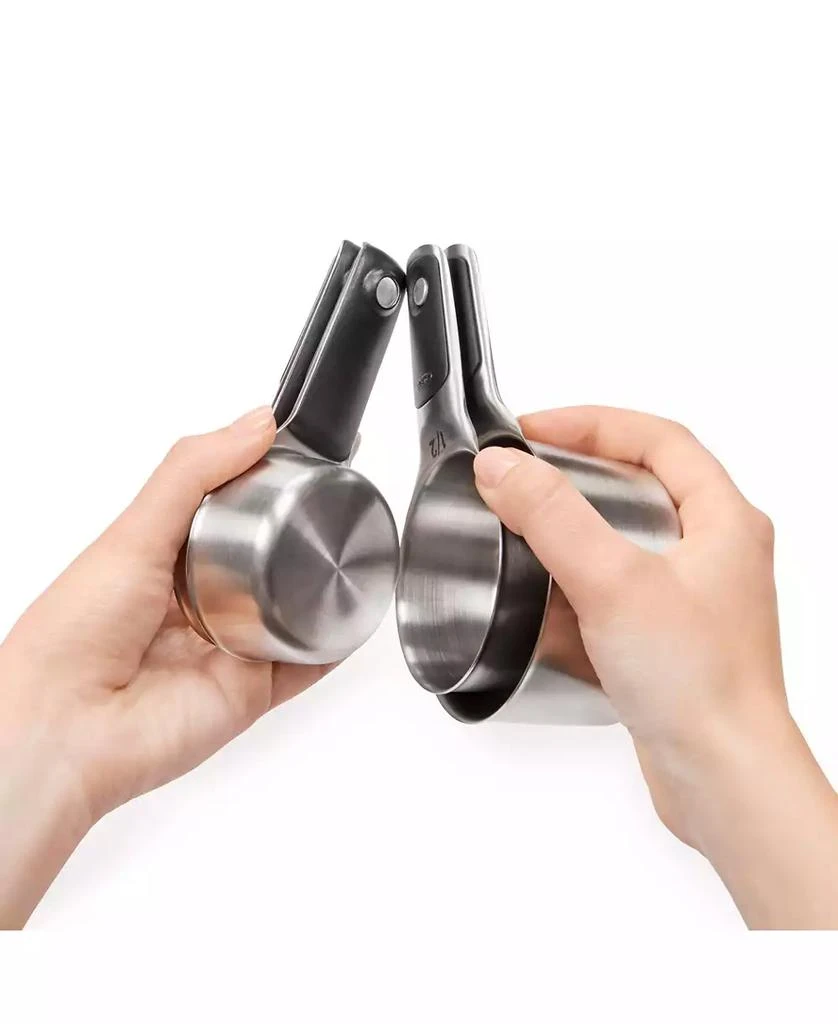 商品OXO|Good Grips Set of 4 Stainless Steel Magnetic Measuring Cups,价格¥171,第5张图片详细描述
