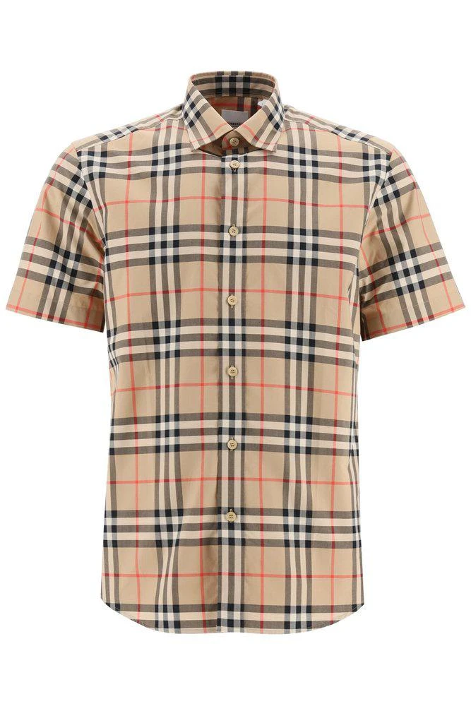 商品Burberry|Burberry Vintage Check Print Short-Sleeved Shirt,价格¥2787,第1张图片