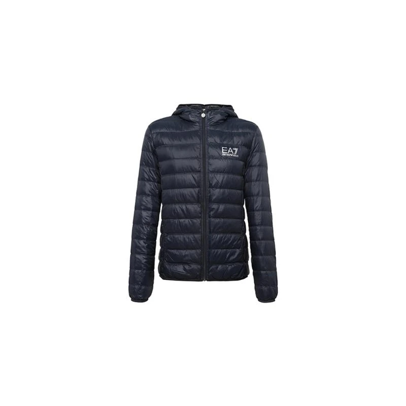 商品Emporio Armani|EMPORIO ARMANI 男士黑色白鸭绒连帽羽绒服 6KPB07-PN27Z-1200,价格¥1306,第1张图片