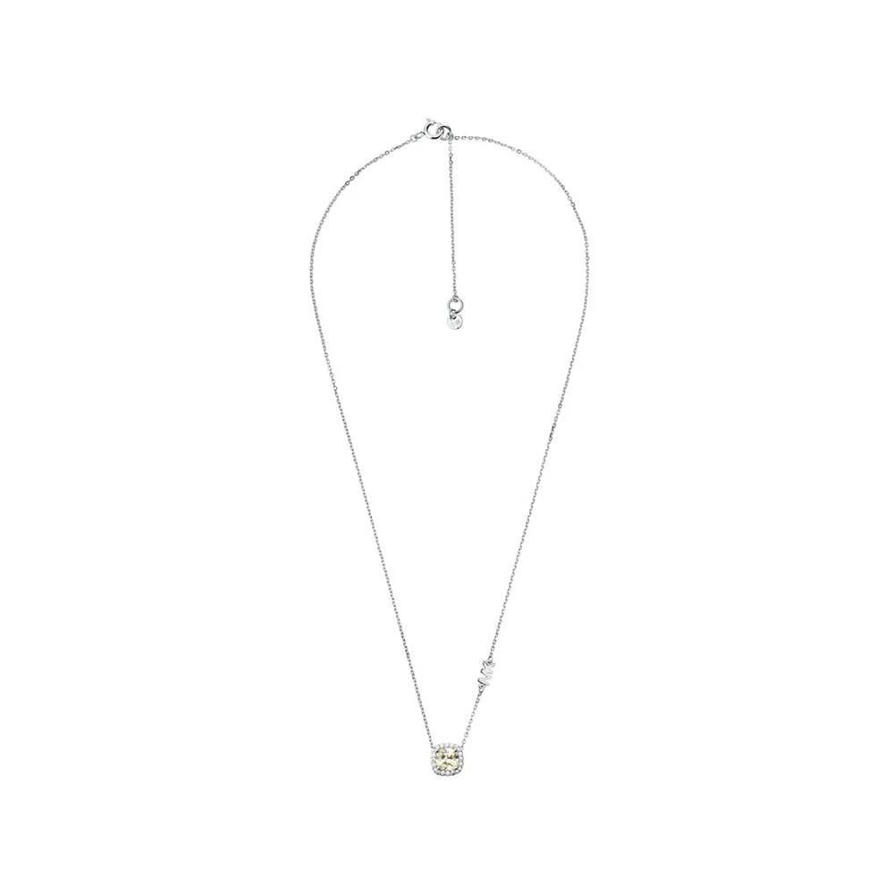 商品Michael Kors|Women's Cushion Halo Pendant with Cubic Zirconia Clear Stones,价格¥590,第2张图片详细描述