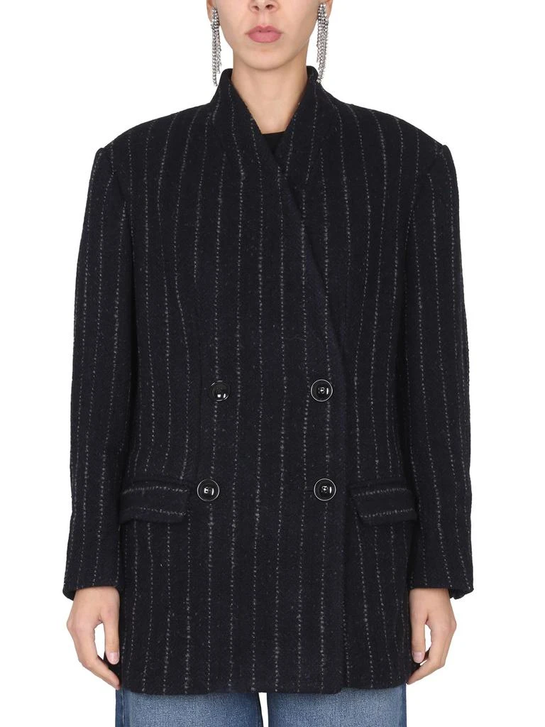 商品Isabel Marant|Isabel Marant Double-breasted Coat lila,价格¥5431,第1张图片