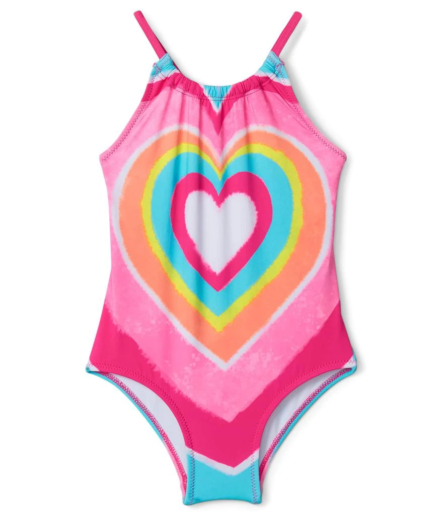 商品Hatley|Psychodelic Heart Gather Front Swimsuit (Toddler/Little Kids/Big Kids),价格¥246,第1张图片