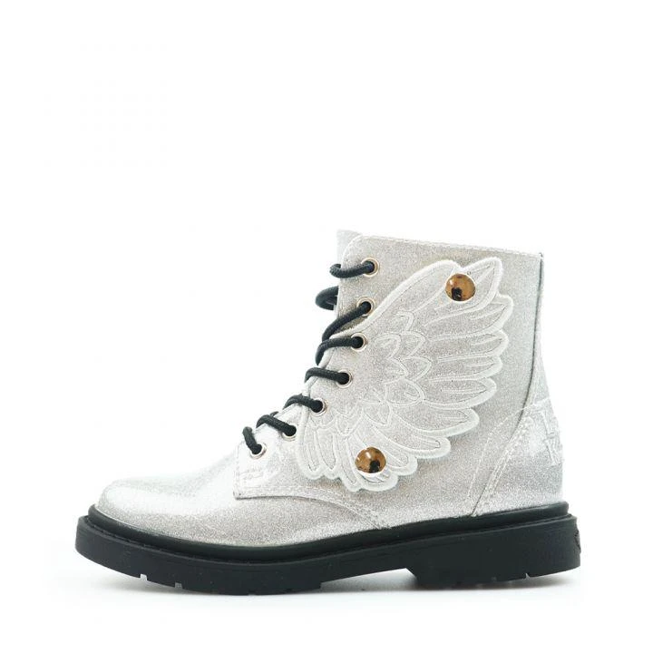 商品Lelli Kelly|Silver Glitter Fairy Wings Boots,价格¥316,第1张图片