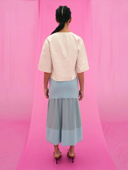 商品J.CHUNG|Cake Layer Skirt (Aqua Blue),价格¥975,第3张图片详细描述
