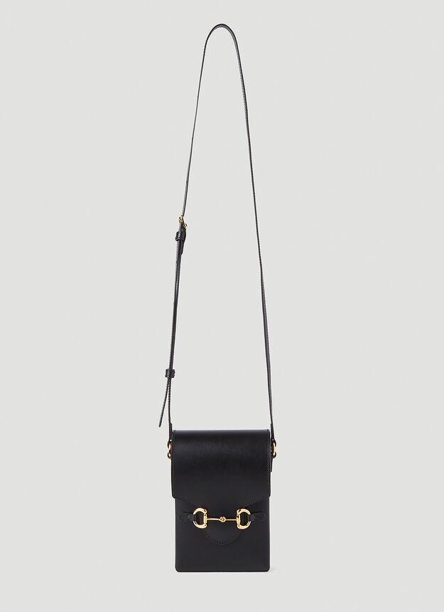 商品Gucci|Horsebit 1955 Mini Crossbody Bag in Black,价格¥7823,第1张图片