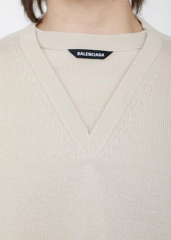 Balenciaga Wool Flatground V-Neck Sweater商品第4张图片规格展示