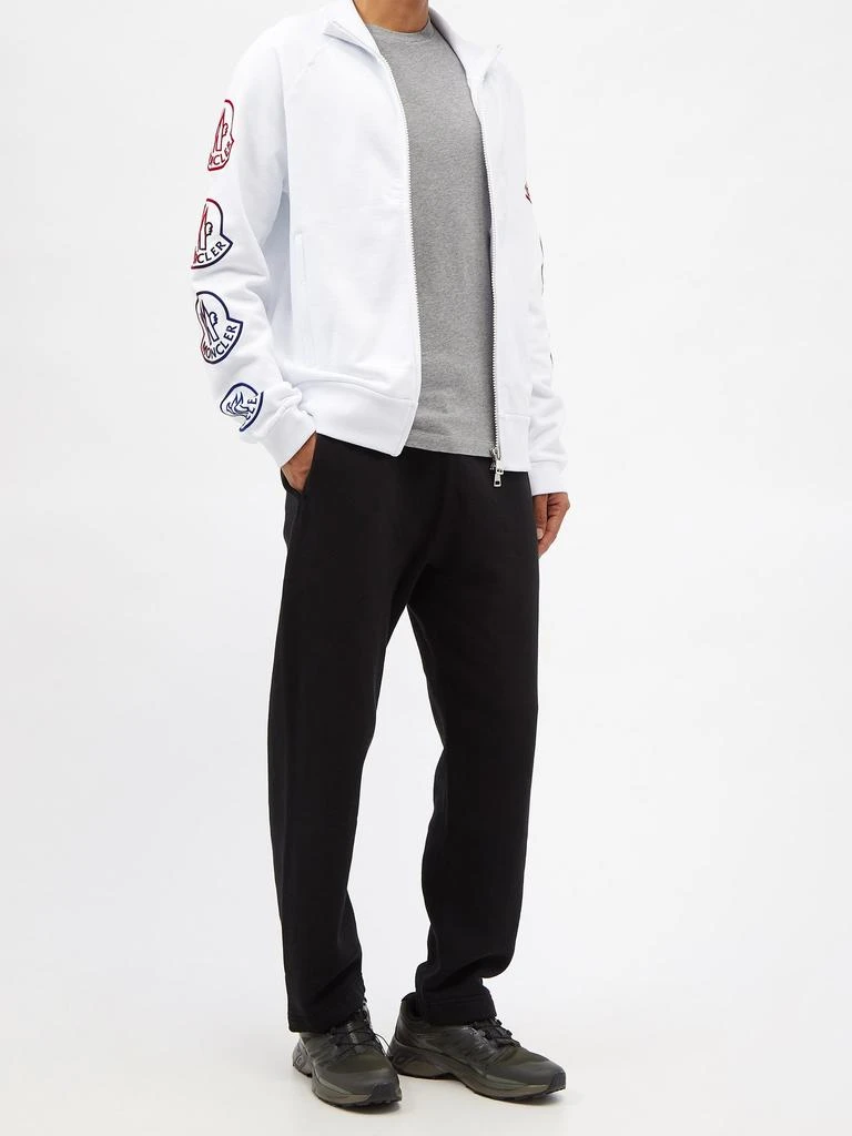 商品Moncler|Logo-print cotton-jersey track jacket,价格¥3714,第2张图片详细描述