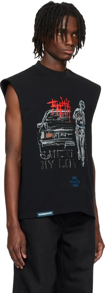 商品NAMESAKE|Black Evans Terry Fox Tank Top,价格¥897,第2张图片详细描述