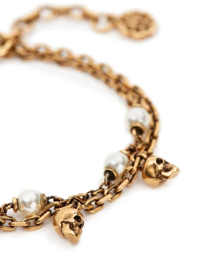 商品Alexander McQueen|Skull Pearl Embellished Bracelet,价格¥2153,第2张图片详细描述