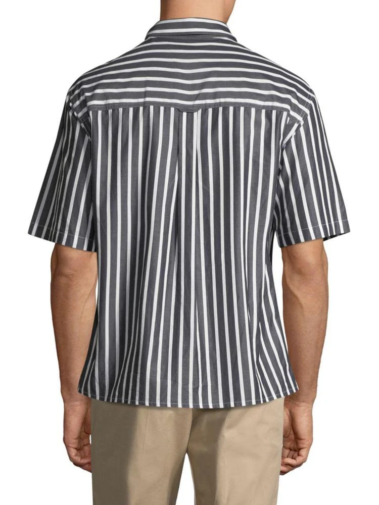 商品AMI|Striped Short-Sleeve Shirt,价格¥1819,第2张图片详细描述