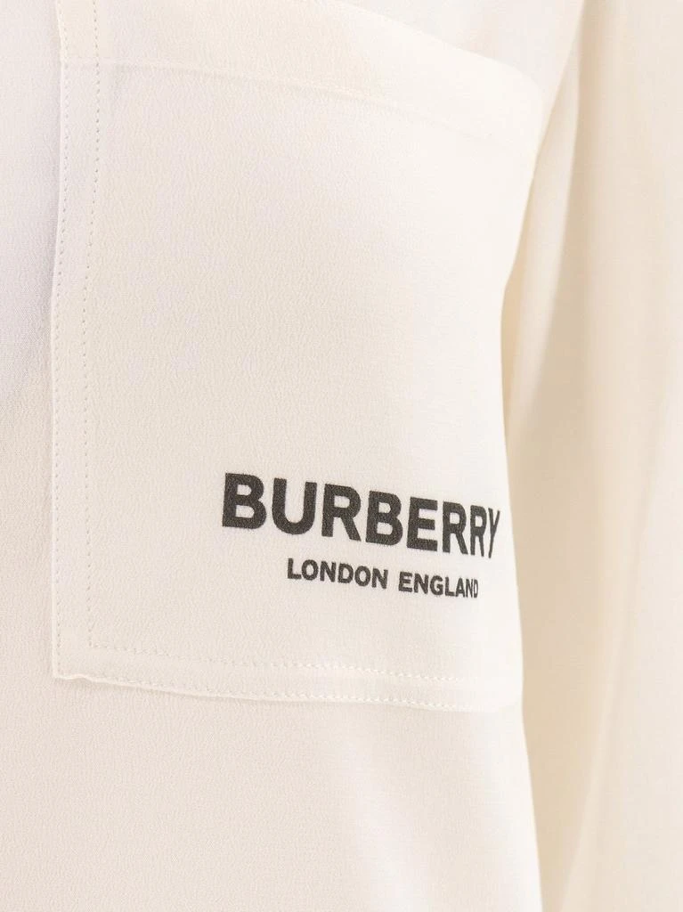 商品Burberry|Burberry Logo Print Long-Sleeved Shirt,价格¥5772,第3张图片详细描述