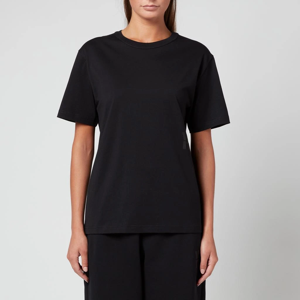 商品Alexander Wang|Alexanderwang.T Women's Foundation T-Shirt with Puff Logo & Bound Neck - Black,价格¥585,第1张图片
