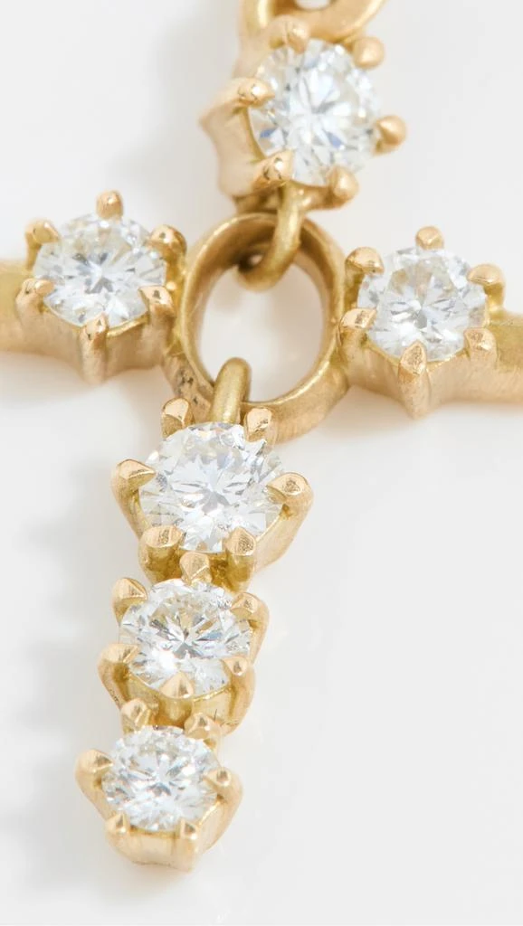 商品Jade Trau|Jade Trau Cross Huggie Drop Earring,价格¥22909,第5张图片详细描述