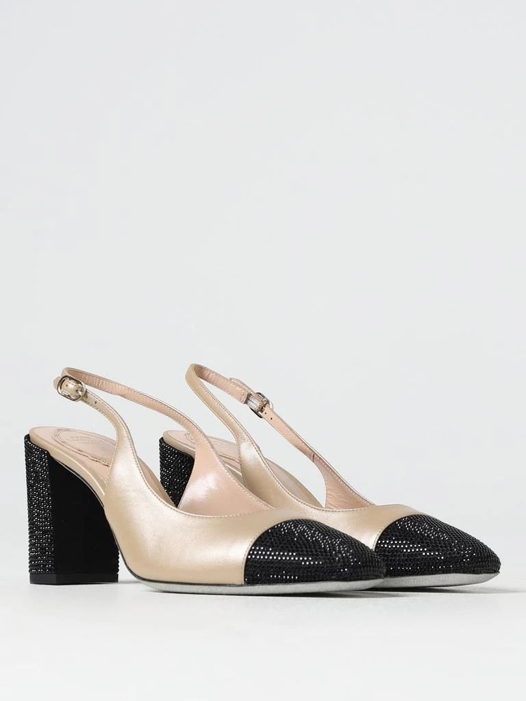 商品Rene Caovilla|Rene Caovilla slingbacks in leather and rhinestones,价格¥9359,第2张图片详细描述