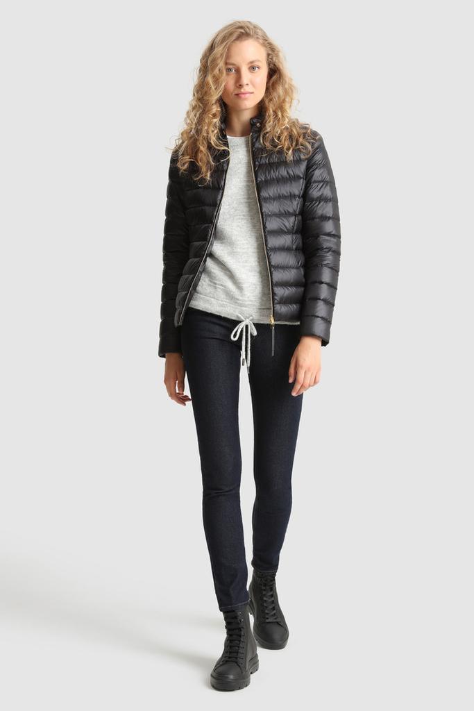 Abbie Quilted Jacket in Satin Nylon商品第2张图片规格展示