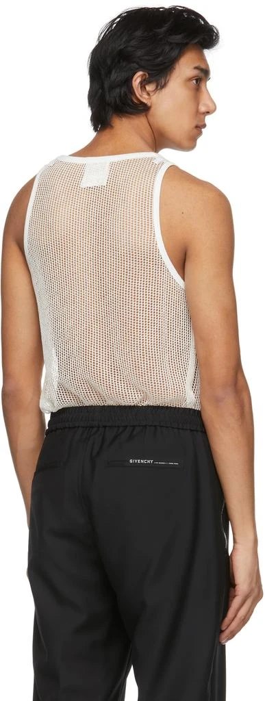 商品Givenchy|Off-White Metallized Mesh Slim Fit Tank Top,价格¥1932,第3张图片详细描述