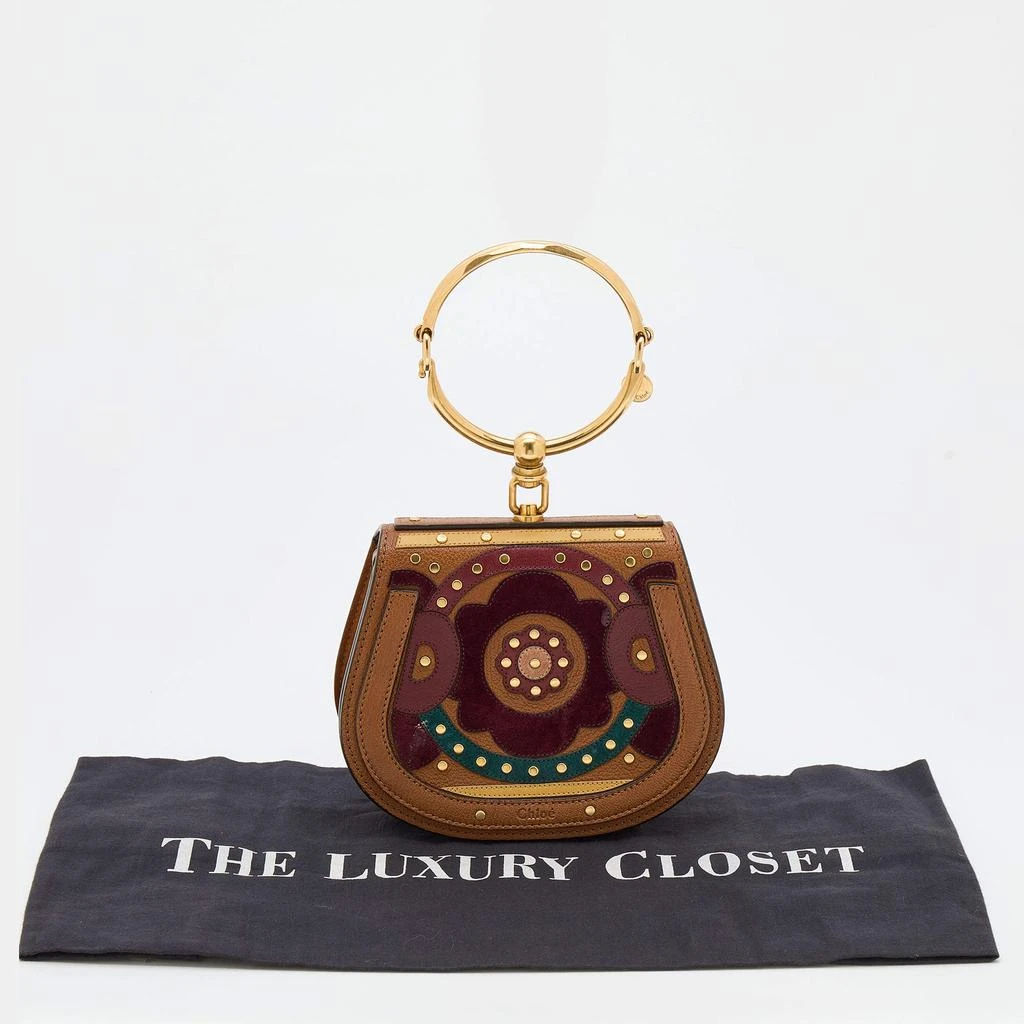 Chloe Multicolor Leather and Suede Nile Bracelet Crossbody Bag 商品