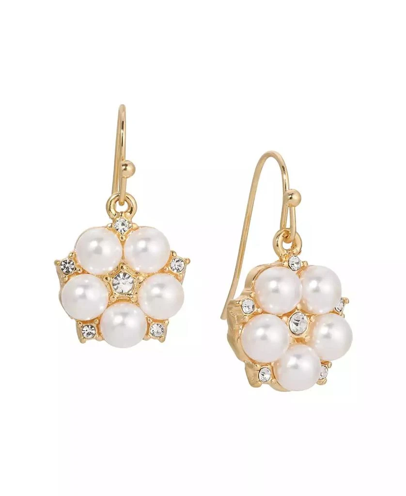 商品2028|Crystal Accent Flower Drop Earrings,价格¥156,第1张图片