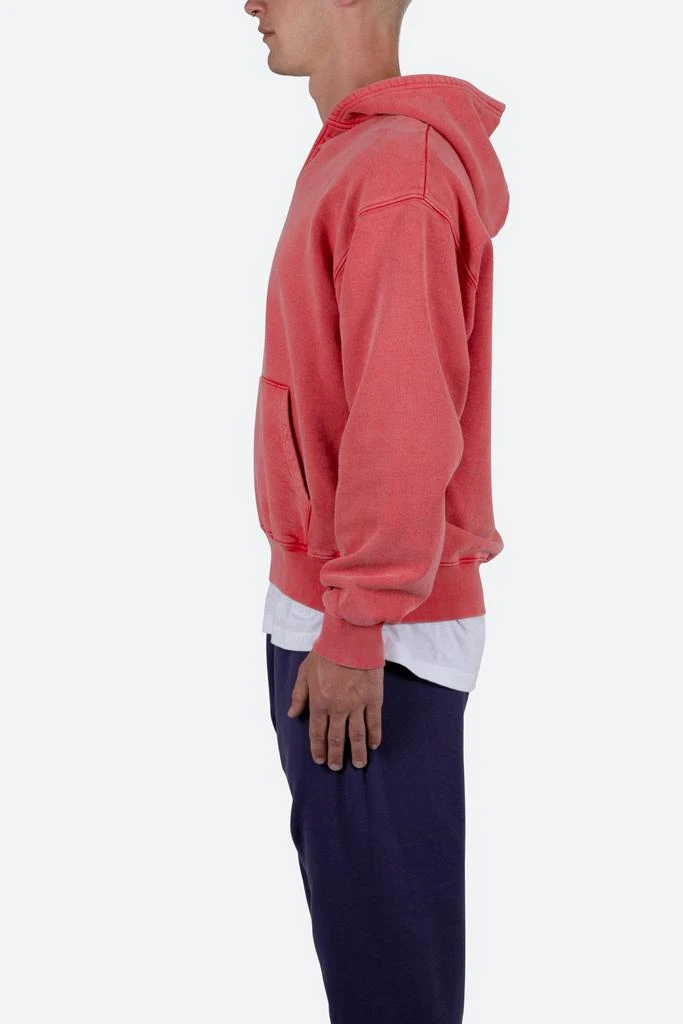 商品MNML|Open Neck Hoodie - Vintage Red,价格¥319,第3张图片详细描述