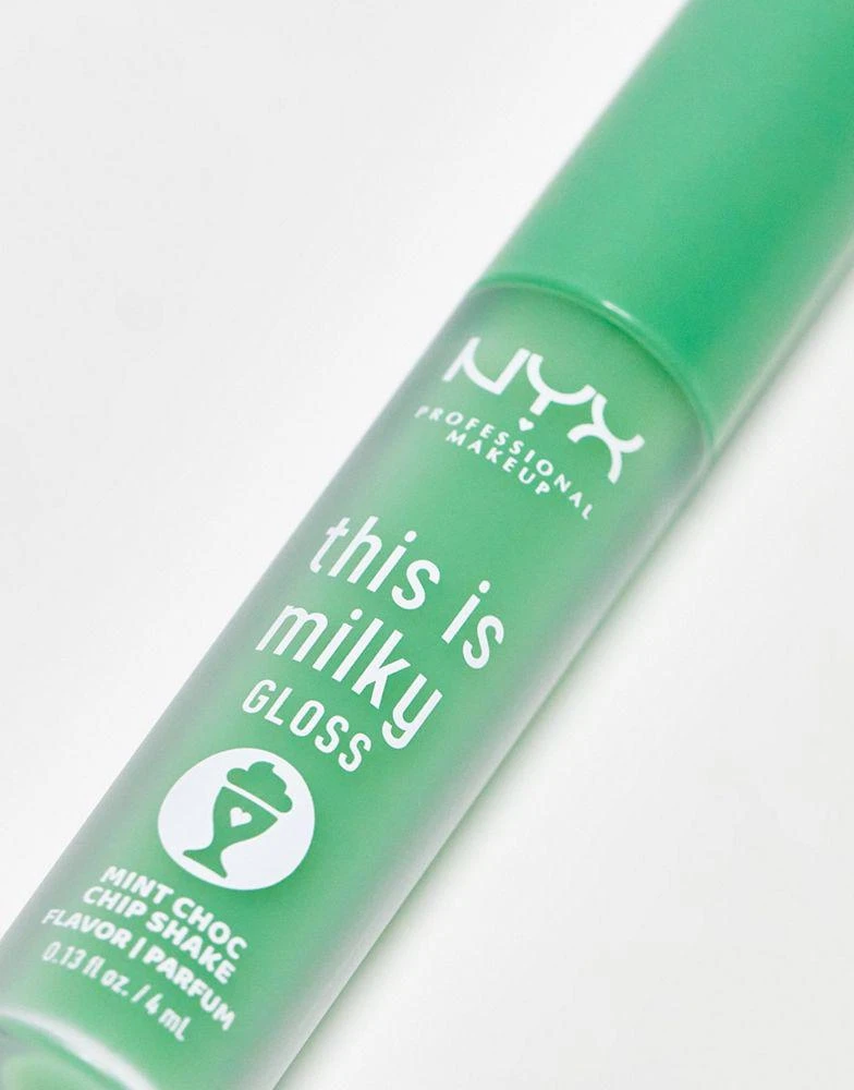 商品NYX Professional Makeup|NYX Professional Makeup This Is Milky Gloss Lip Gloss - Mint Choc Chip Shake,价格¥86,第3张图片详细描述