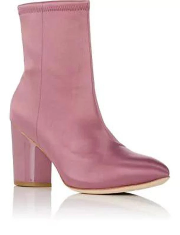 商品Opening Ceremony|Dylan Stretch-Satin Ankle Boots,价格¥1183,第2张图片详细描述