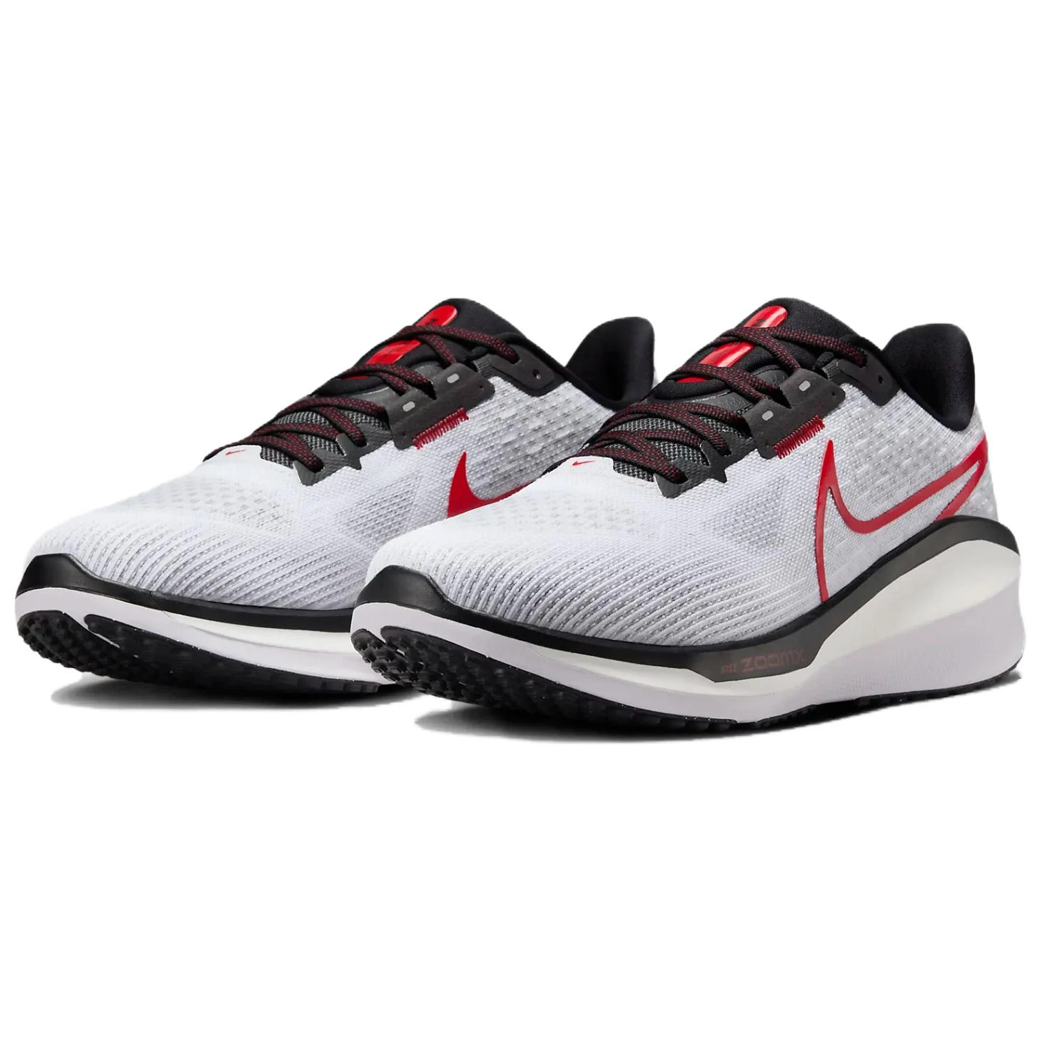 商品[国内直发] NIKE|Air Zoom Vomero 17 舒适 低帮 休闲跑步鞋 男款 白红黑,价格¥582,第4张图片详细描述