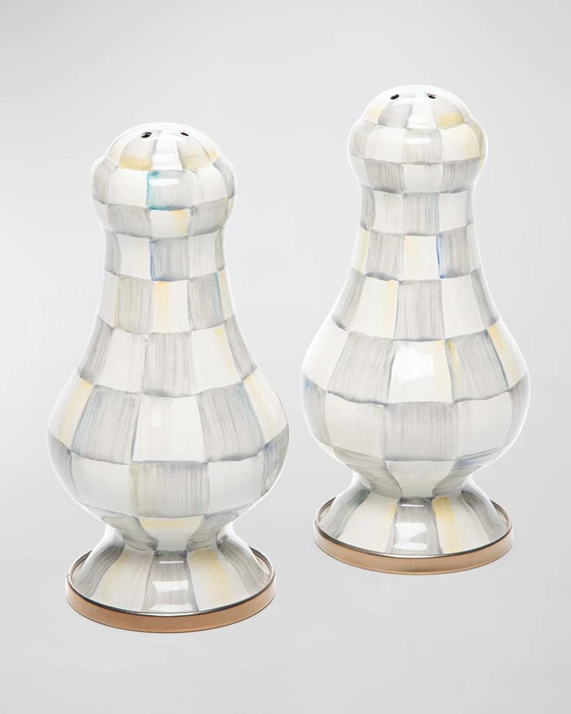 商品MacKenzie-Childs|Sterling Check Enamel Large Salt and Pepper Shakers,价格¥1009,第1张图片