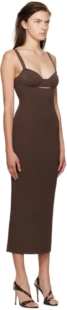商品Magda Butrym|Brown Bustier Midi Dress,价格¥3025,第2张图片详细描述