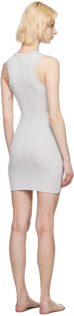 商品SKIMS|Gray Cotton Rib Tank Minidress,价格¥470,第3张图片详细描述