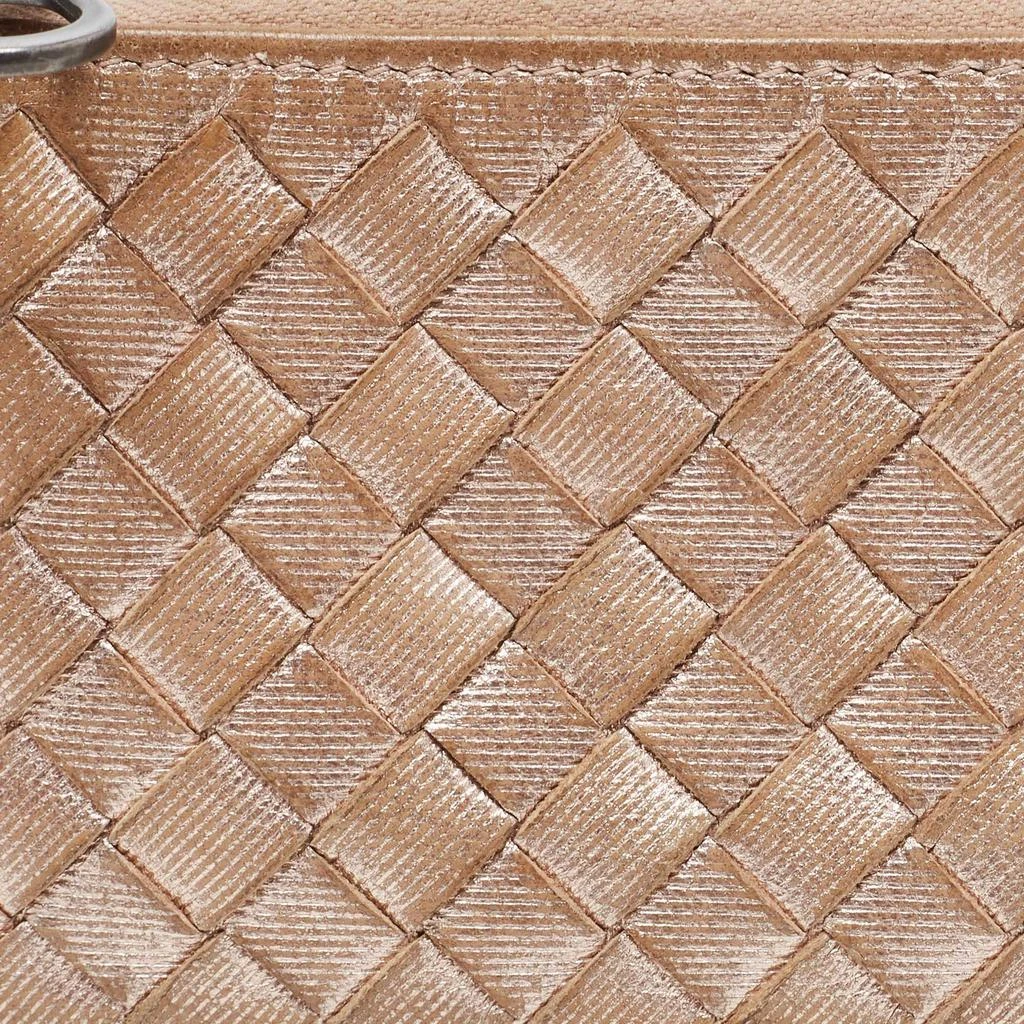 商品[二手商品] Bottega Veneta|Bottega Veneta Rose Gold Intrecciato Leather Coin Purse,价格¥1070,第5张图片详细描述