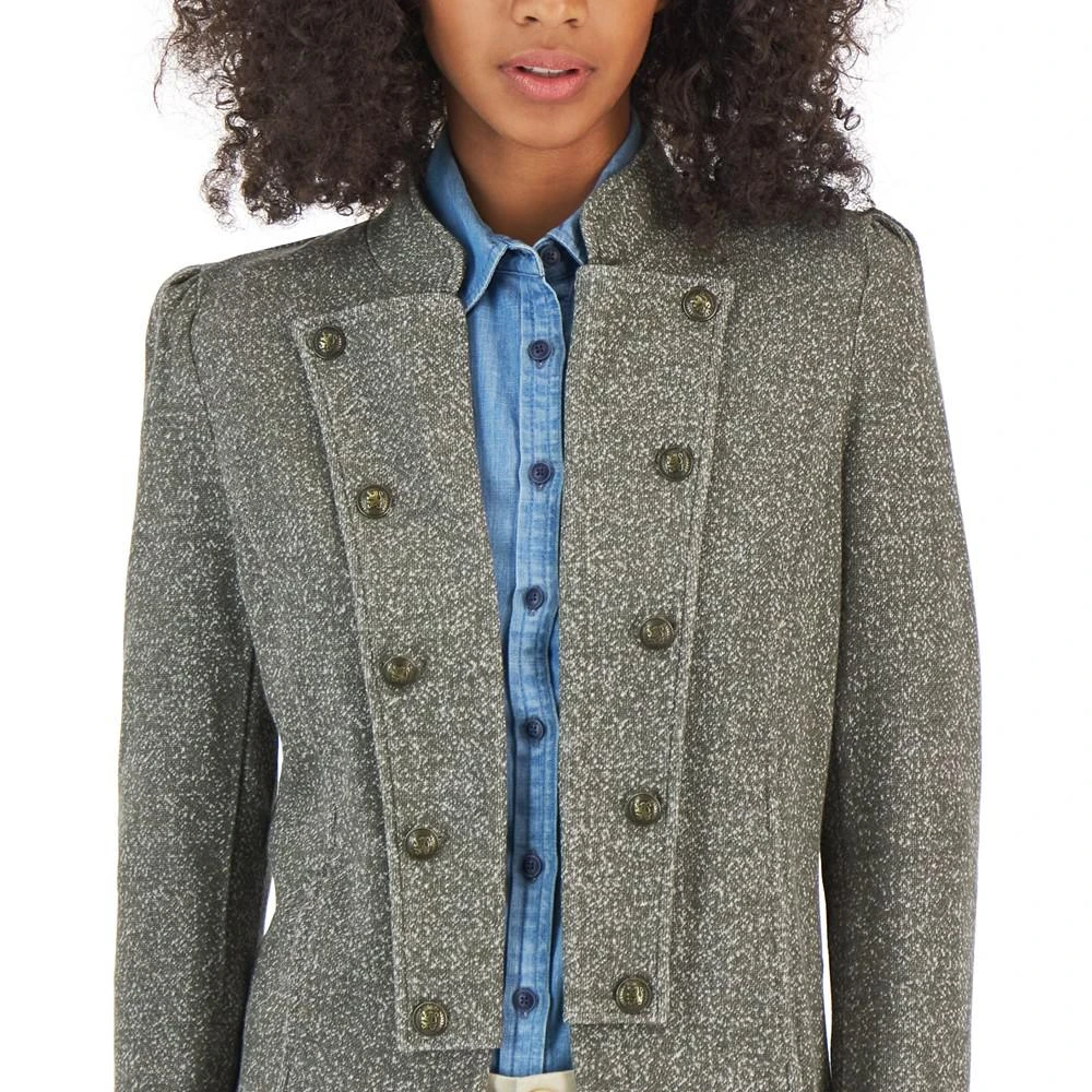 商品Tommy Hilfiger|Women's Puffed Sleeve Marled Band Jacket,价格¥251,第3张图片详细描述