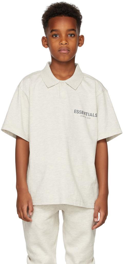 商品Essentials|Kids Off-White Jersey Polo,价格¥390,第4张图片详细描述